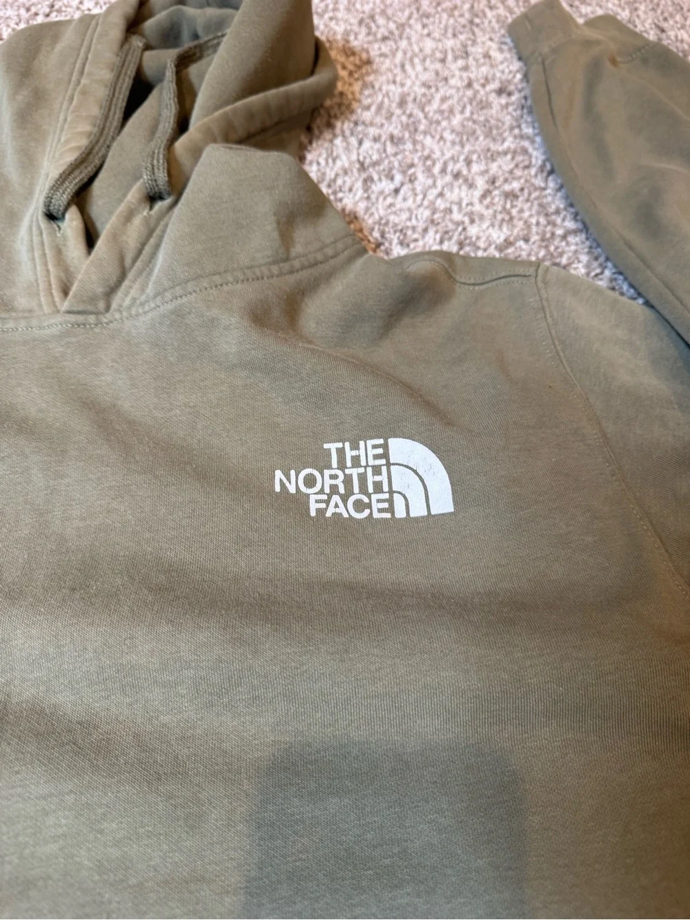 The North Face Men’s Olive Green Pullover Hoodie